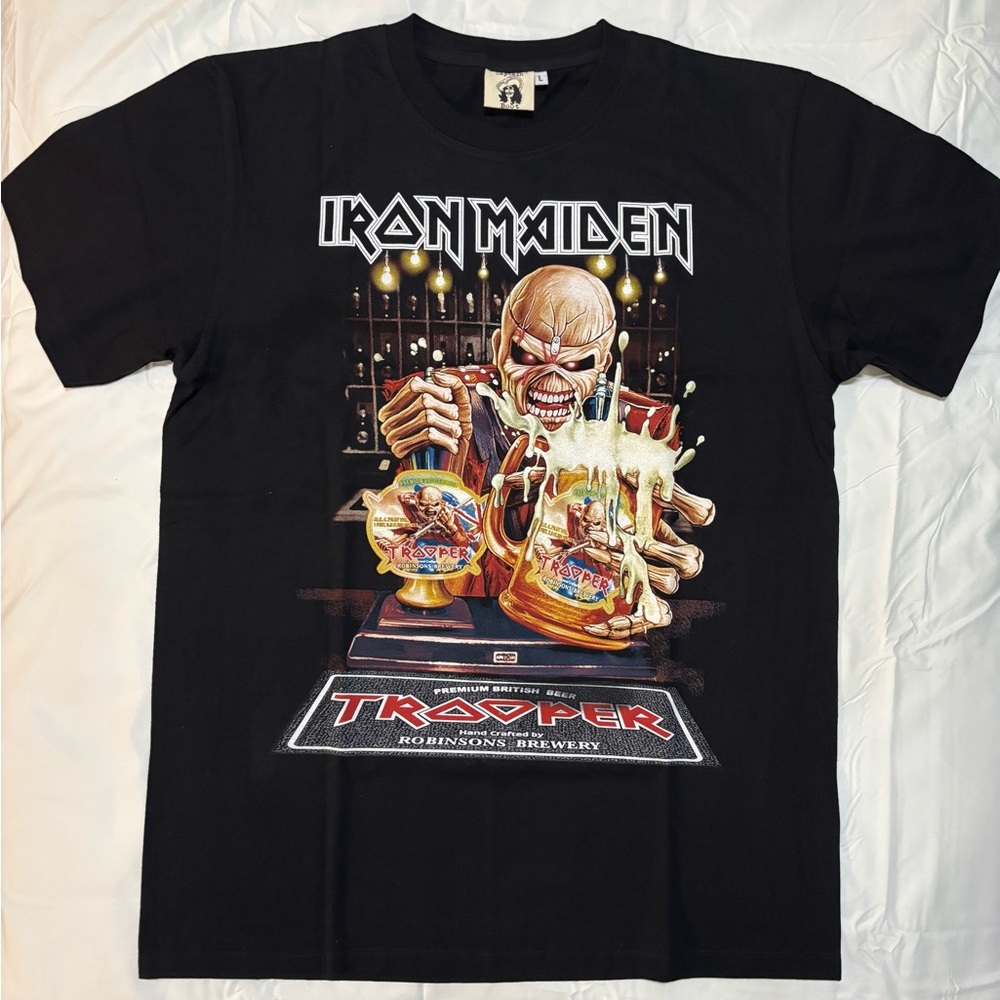 Iron Maiden The Trooper Black Graphic T-Shirt L